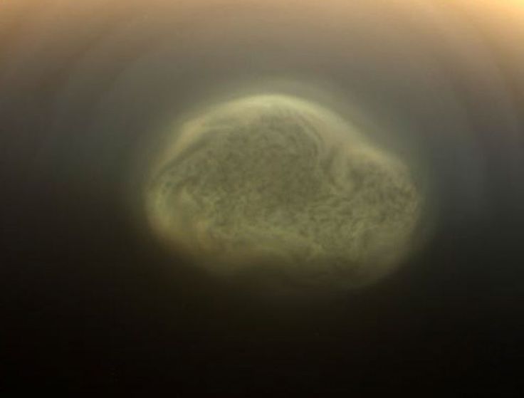 облака на Титане снимки Cassini