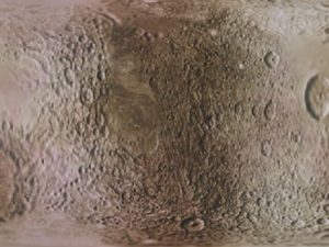 Fictional. Texture map faked from some Magellan images and recent ground-based albedo maps of Charon. Created by Seal. From the database of JPL/Caltech generated planetary maps.