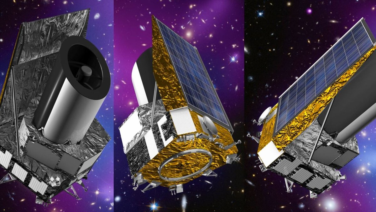 космический телескоп Euclid и воиды, научное изображение